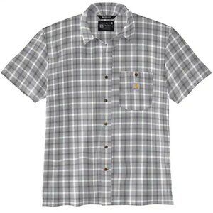 Carhartt Short Sleeve Button Up Plaid Shirt Size L